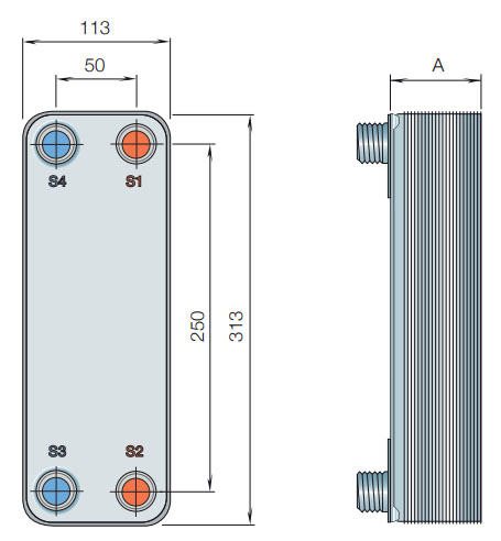 Паяный теплообменник Alfa Laval CB30QA