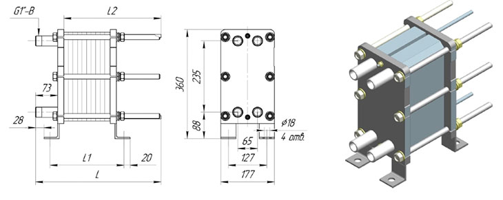 Конструкция теплообменника Ридан НН№02